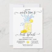 Afgelopen Splash Lemonade Pool Party Shower Kaart (Voorkant)