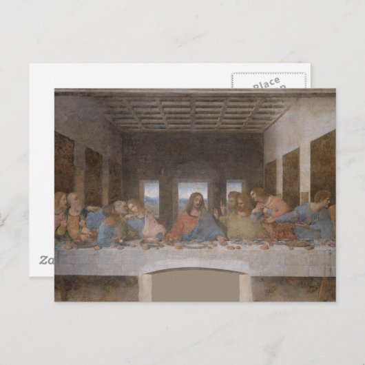 Afgelopen Supper Leonardo Da Vinci schilderen Briefkaart (Voorkant / Achterkant)