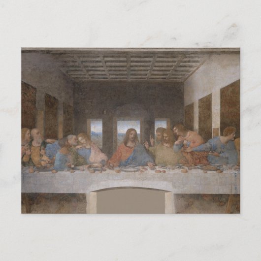 Afgelopen Supper Leonardo Da Vinci schilderen Briefkaart (Voorkant)