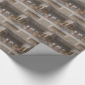 Afgelopen Supper Leonardo Da Vinci schilderen Cadeaupapier (Hoek)