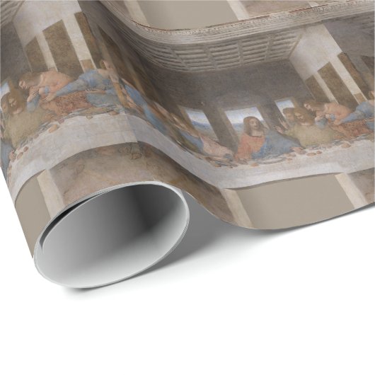 Afgelopen Supper Leonardo Da Vinci schilderen Cadeaupapier (Rol Hoek)