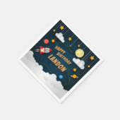 Afgelopen vrijdag op gepersonaliseerd ruimtethema servet (Hoek)