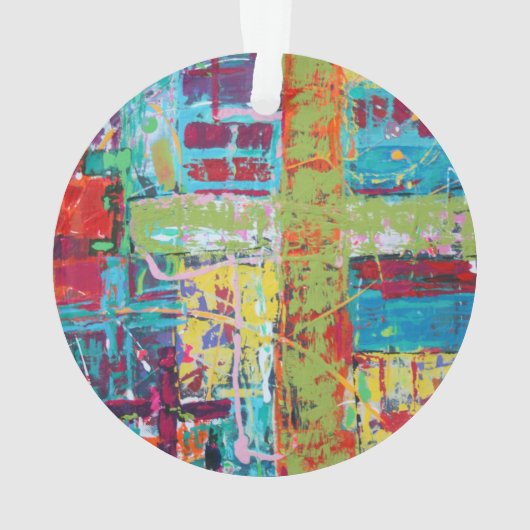 Afgeloste acrylversiering ornament (achterkant)