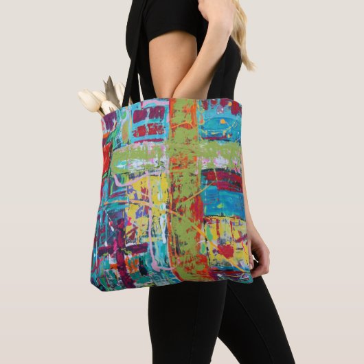 Afgeloste Canvas tas (Dichtbij)
