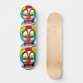 AFGEMAAKT CLOWN skateboard (Voorkant)