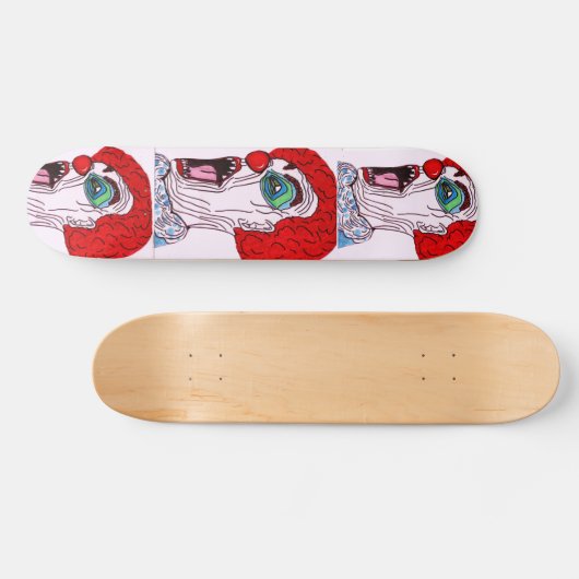 AFGEMAAKT CLOWN skateboard (Horizontaal)