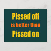 Afgemaakt is beter dan kwaad op briefkaart (Voorkant)