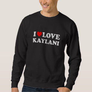 Afgepeigerde Grunge Versleten Stijl Ik Hou Van Kay Trui