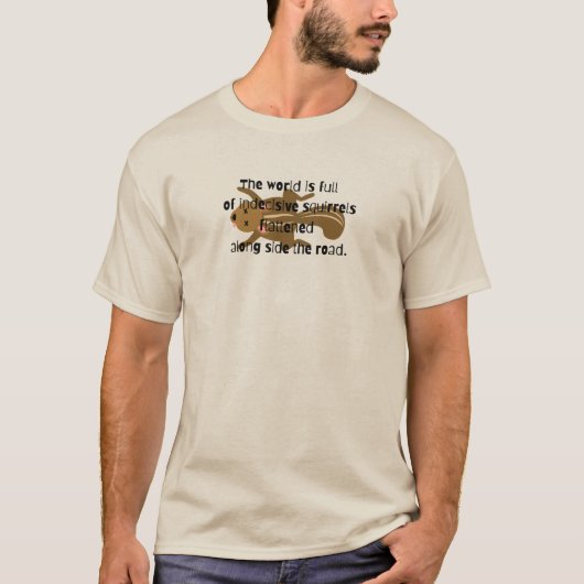 afgeplatte eekhoorn t-shirt (Voorkant)