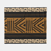 Afgeprinte Afrikaanse modder Fleece Deken (Voorkant (Horizontaal))