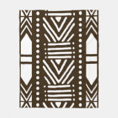 Afgeprinte Afrikaanse modder Fleece Deken (Voorkant)