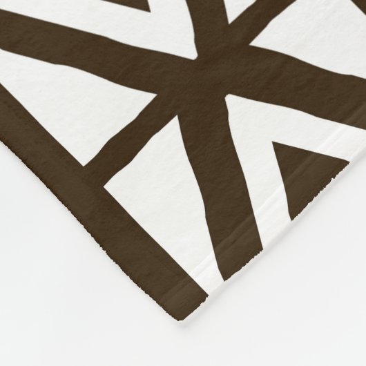 Afgeprinte Afrikaanse modder Fleece Deken (Hoek)