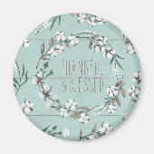 Afgerold VI-mint | Thankful & Blessed Magneet (Voorkant)