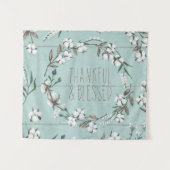 Afgerold VI-mint | Thankful & Blessed Wandkleed (Voorkant (horizontaal))