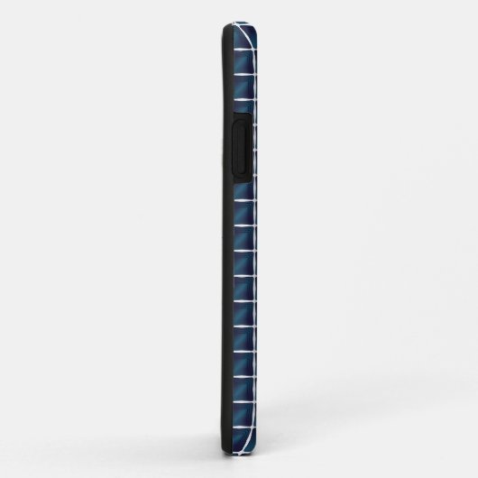 Afgerond blauw compartimentontwerp Case-Mate iPhone case (Achterkant/rechts)