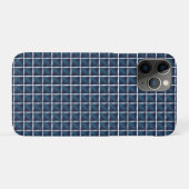 Afgerond blauw compartimentontwerp Case-Mate iPhone case (Achterkant (horizontaal))