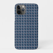 Afgerond blauw compartimentontwerp Case-Mate iPhone case (Achterkant)
