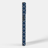 Afgerond blauw compartimentontwerp Case-Mate iPhone case (Achterkant / Rechts)