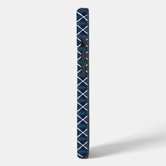 Afgerond blauw compartimentontwerp Case-Mate iPhone case (Achterkant / Links)