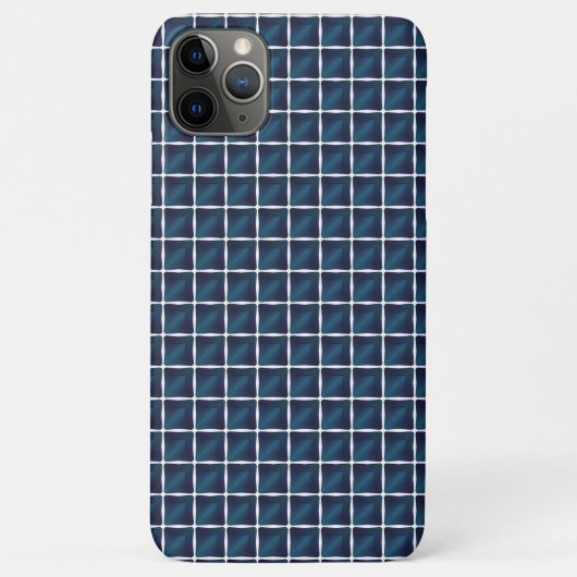 Afgerond blauw compartimentontwerp Case-Mate iPhone case (Achterkant)