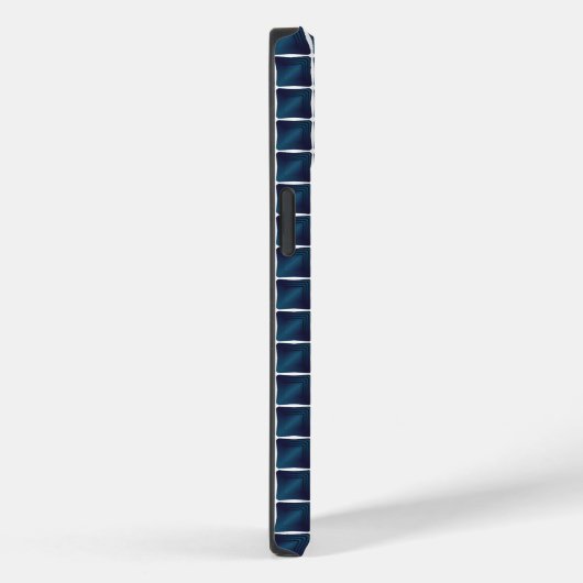 Afgerond blauw compartimentontwerp Case-Mate iPhone case (Achterkant / Rechts)