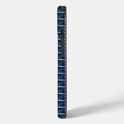 Afgerond blauw compartimentontwerp Case-Mate iPhone case (Achterkant / Links)