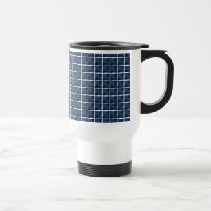 Afgerond blauw compartimentontwerp reisbeker