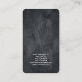 Afgerond grijze textuur Elegant Modern Visitekaartje (Achterkant)