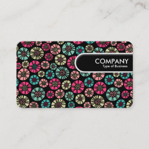 Afgerond Label - Abstract Flowers 031023