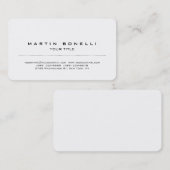 Afgerond professioneel Visitekaartje met hoekplaat (Voorkant / Achterkant)