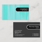 Afgerond Rand Label - Turquoise geschilderd doek (Voorkant / Achterkant)