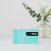 Afgerond Rand Label - Turquoise geschilderd doek (Staand voorkant)