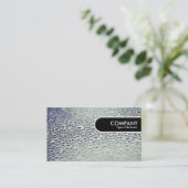 Afgerond Rand Label - Waterdruppels op Glass 01 (Staand voorkant)