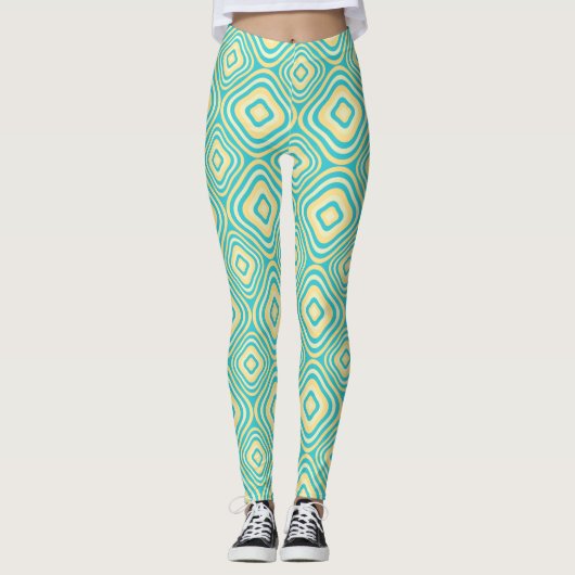 Afgerond retro leggings (Voorkant)