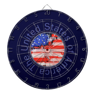 afgeronde Amerikaanse vlag Dartbord