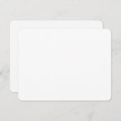 Afgeronde bruiloft RSVP Response Kaart 4.25 "x 5.5 (Voorkant / Achterkant)