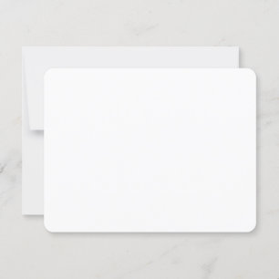Afgeronde bruiloft RSVP Response Kaart 4.25 "x 5.5
