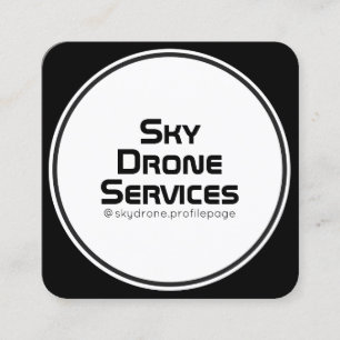 Afgeronde cover voor technische inspiratie vierkante visitekaartje