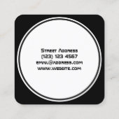 Afgeronde cover voor technische inspiratie vierkante visitekaartje (Achterkant)