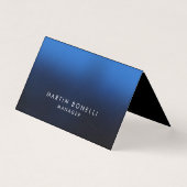 Afgeronde hoek donkerblauw zwart Visitekaartje (Voorkant)