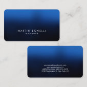 Afgeronde hoek donkerblauw zwart Visitekaartje (Voorkant / Achterkant)