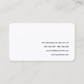 Afgeronde hoek Eenvoudige professionele kalligrafi Visitekaartje (Achterkant)