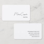 Afgeronde hoek Eenvoudige professionele kalligrafi Visitekaartje (Voorkant / Achterkant)