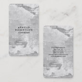 Afgeronde hoek Grijze Muur Elegant Uniek Visitekaartje (Voorkant / Achterkant)
