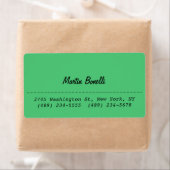 Afgeronde Hoek Smaragdgroene Effen Zakelijke Visit Etiket (Insitu)