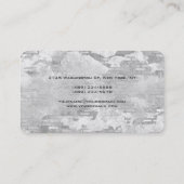 Afgeronde hoek stenen muur uniek visitekaartje (Achterkant)