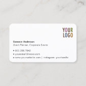 Afgeronde hoek Visitekaartjes met Logo & Foto (Voorkant)
