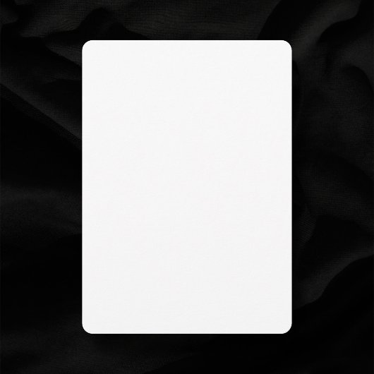 Afgeronde hoeken 5 "x 7" Gewoon wit blanco bruilof Kaart