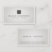 Afgeronde hoeken Aangepast professioneel monogram Visitekaartje (Voorkant / Achterkant)