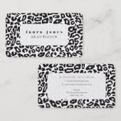 Afgeronde hoeken Leopard Print Mode Sjabloon Visitekaartje (Voorkant / Achterkant)